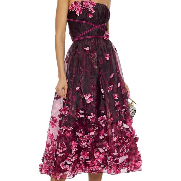 Marchesa Dresses & Skirts - Marchesa Notte strapless midi dress